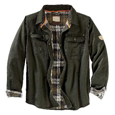 Wolfgang | Men's All-Season Waxed Trucker Jacket - Durable Outerwear — Army green