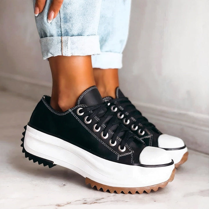 shoes with wedge lace up