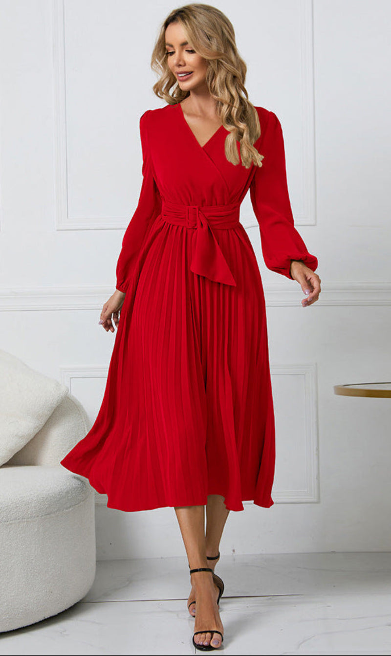 Montrella | Sophisticated Summer Wedding Guest Dress with Belted Waist