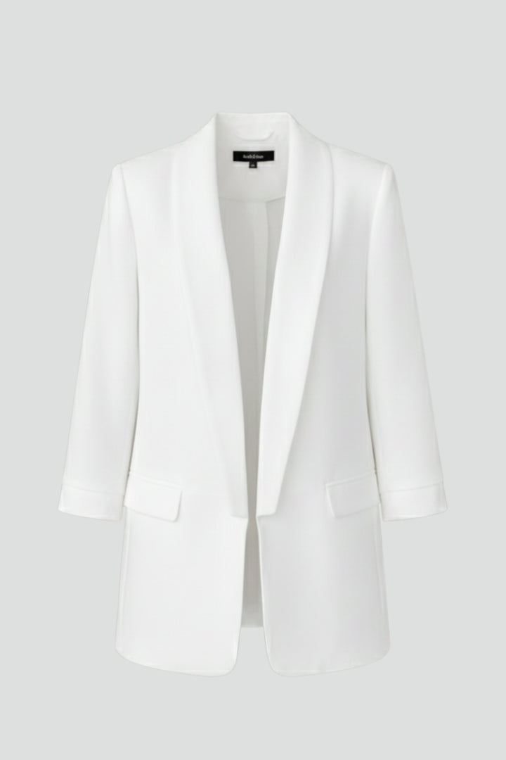 Yara | Women's Single-Button Tailored Wrap Collar Blazer — 1